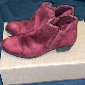 Burgundy Booties